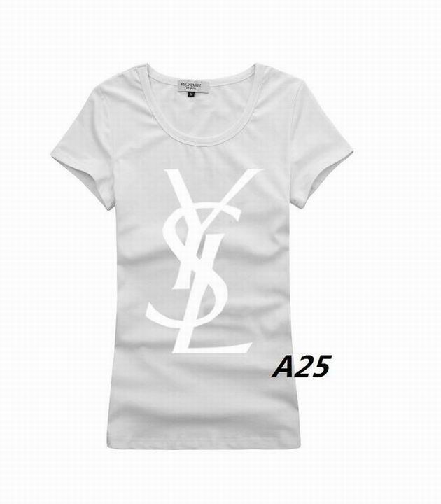 YSL short round collar T woman S-XL-024